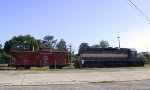 SAL 1114 & caboose sit inside the wye